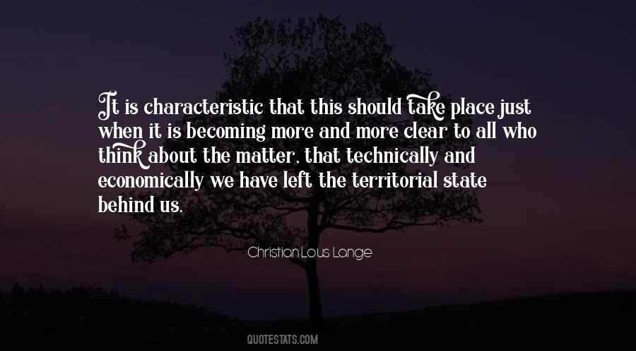 Quotes About Territorial #1485680