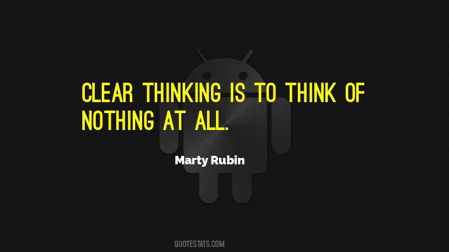 Quotes About Clear Thinking #670481