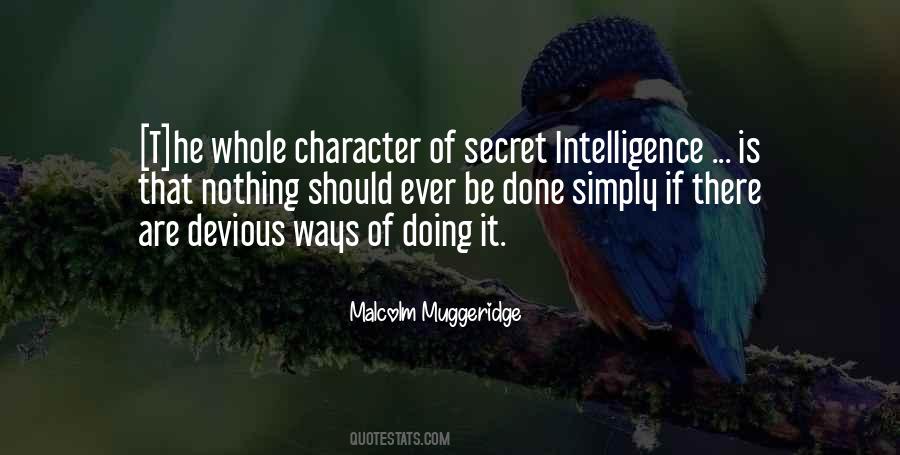 Secret Intelligence Quotes #1057916