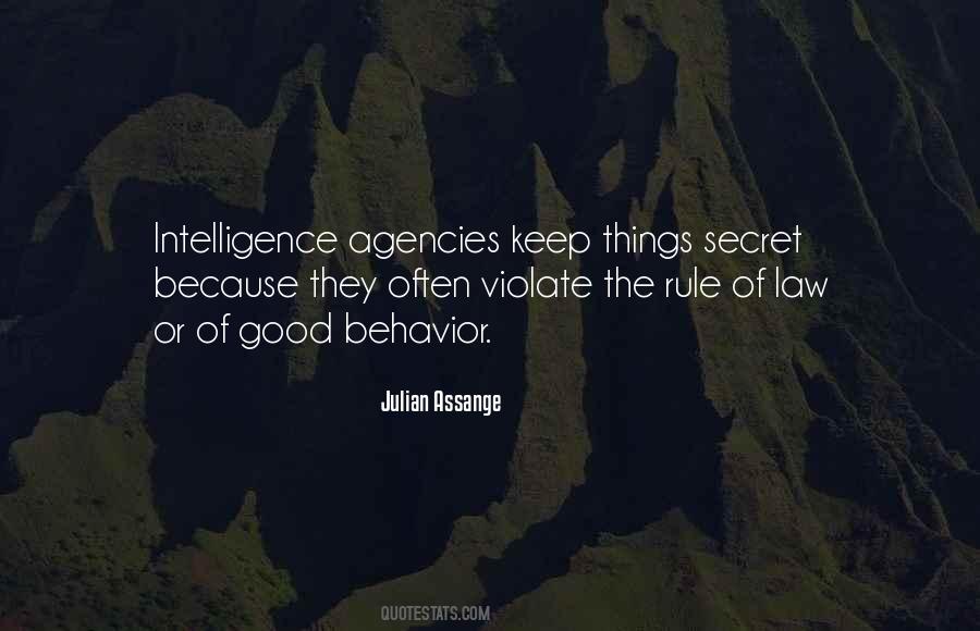 Secret Intelligence Quotes #508300