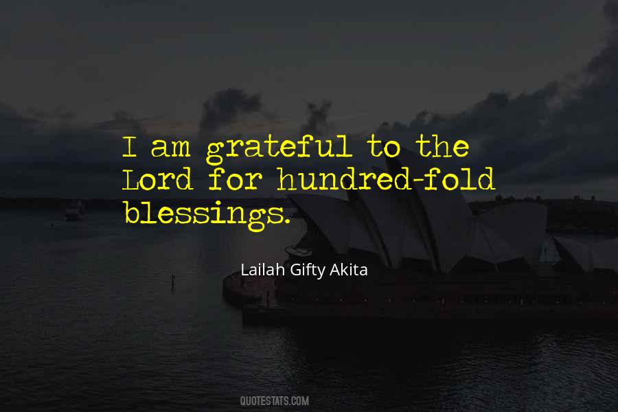 Quotes About The Lord's Blessings #1339719