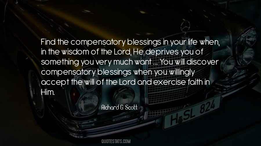 Quotes About The Lord's Blessings #1404144