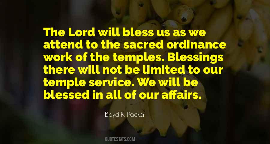 Quotes About The Lord's Blessings #703299