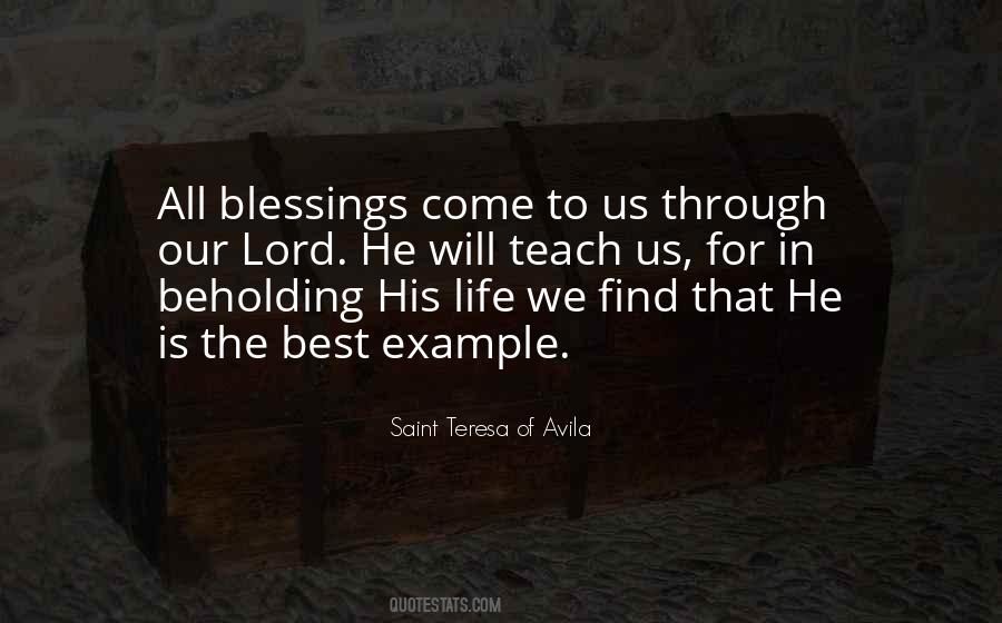 Quotes About The Lord's Blessings #79132