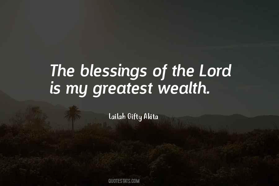 Quotes About The Lord's Blessings #855312