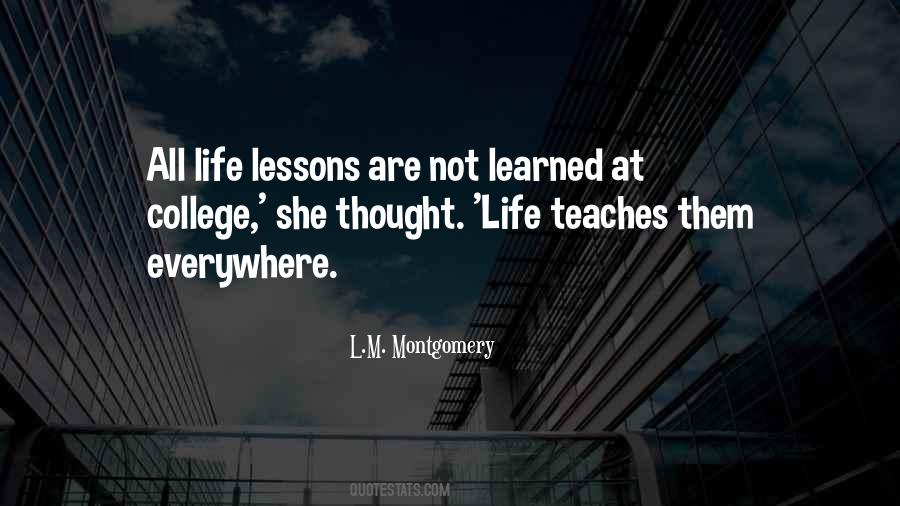 Quotes About Life Lessons Learned #240845