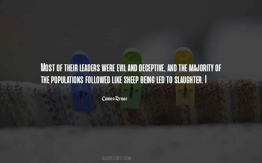 Sheep Being Led To Slaughter Quotes #788636