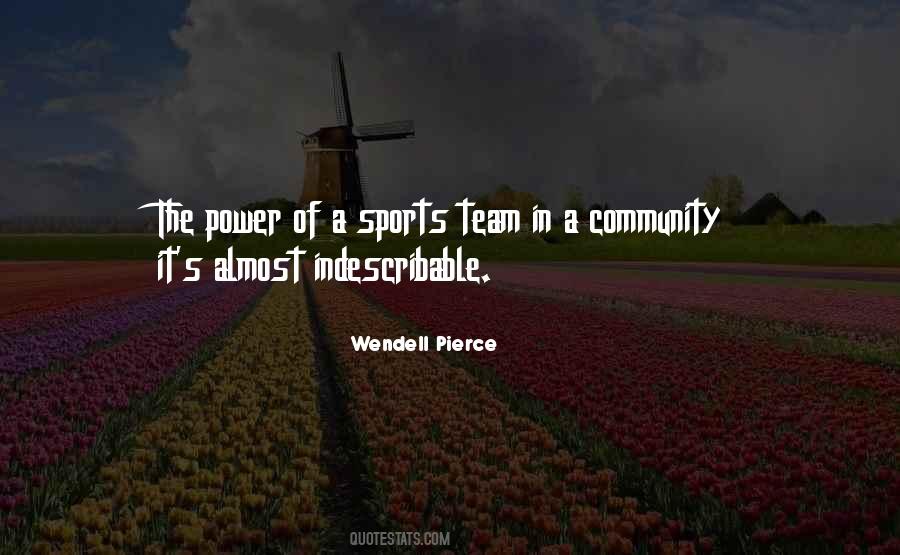 Quotes About Sports And Community #1374053