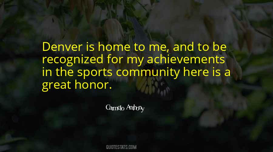 Quotes About Sports And Community #775092