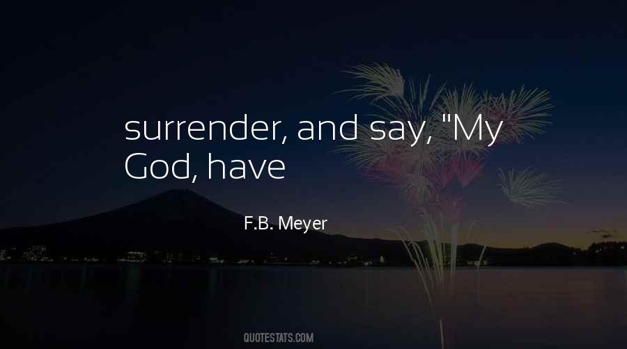 Quotes About Surrender #1640493