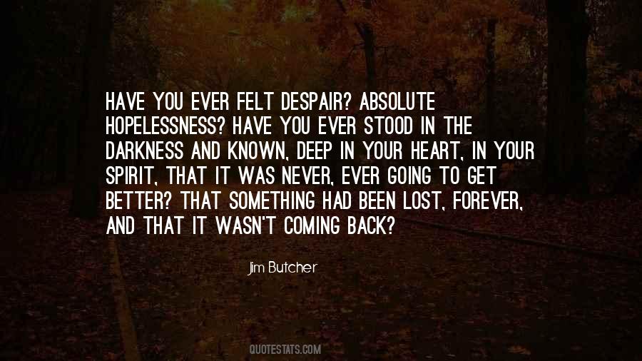 Lost In The Darkness Quotes #1497340