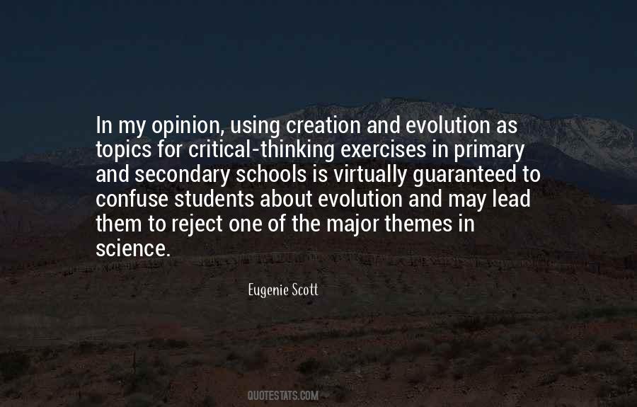 Quotes About Evolution And Creation #459627