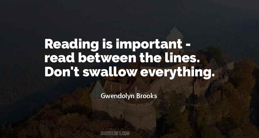 Quotes About Reading Between The Lines #1616596