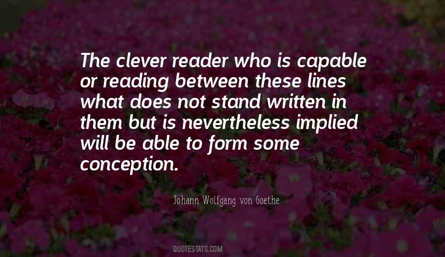 Quotes About Reading Between The Lines #527230