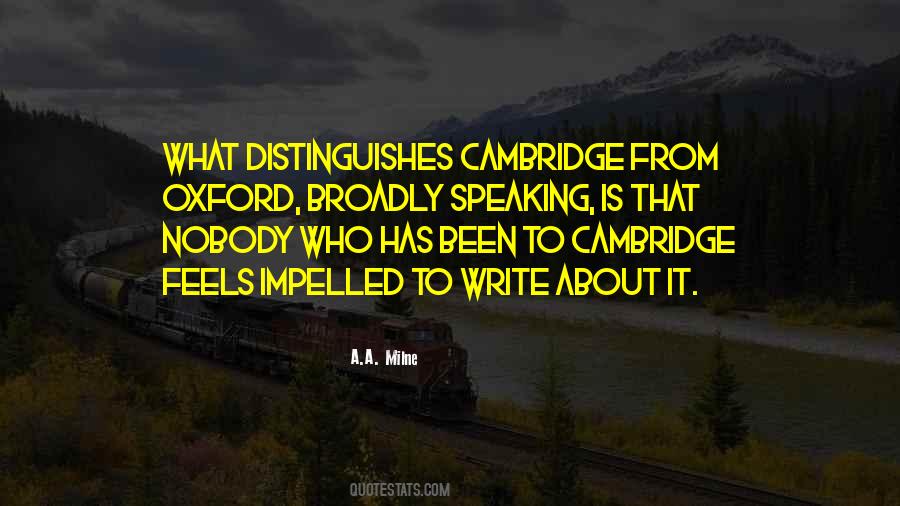 Quotes About Oxford And Cambridge #581566