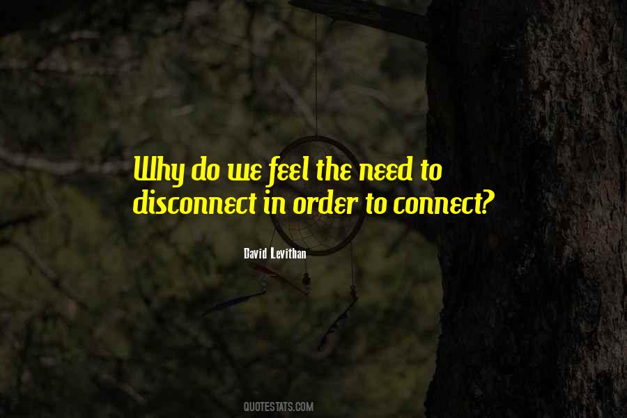 Need To Disconnect Quotes #115862