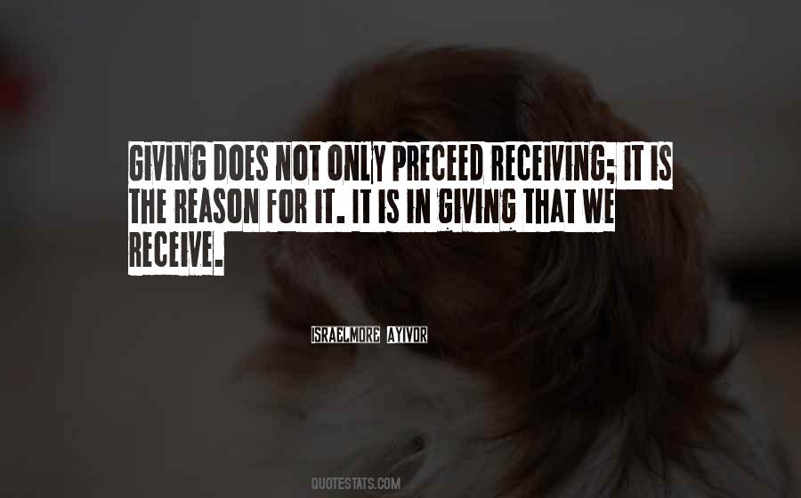 Quotes About Receiving And Giving #389789