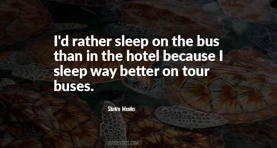 Tour Buses Quotes #270767