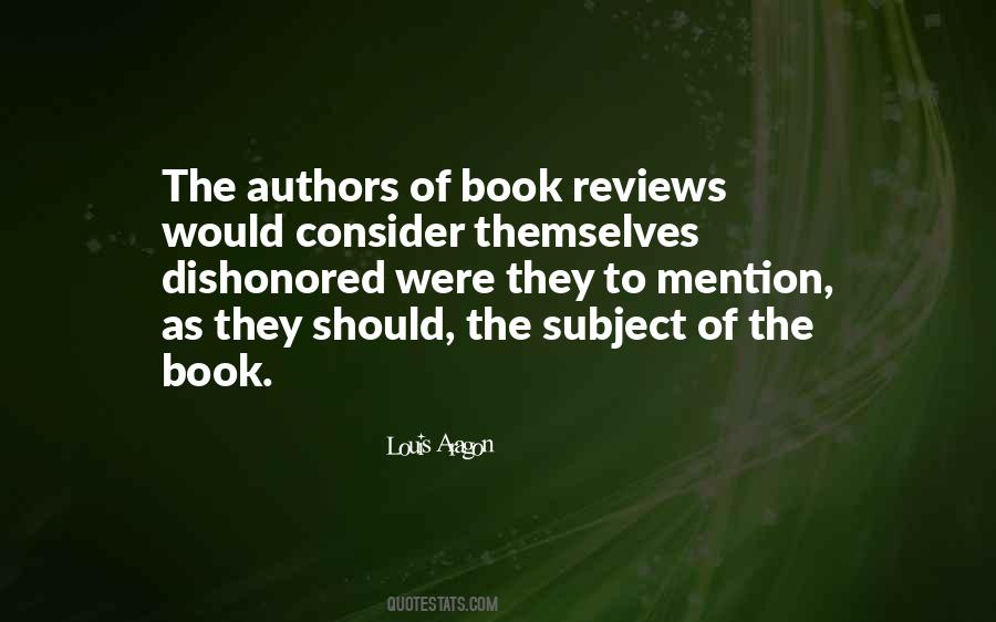 Quotes About Book Reviews #632265