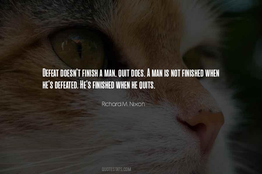 Defeated Man Quotes #38412