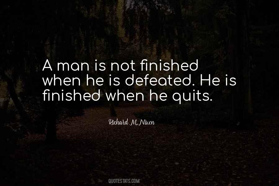 Defeated Man Quotes #758954