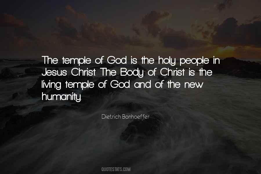 Body Is The Temple Of God Quotes #1745645