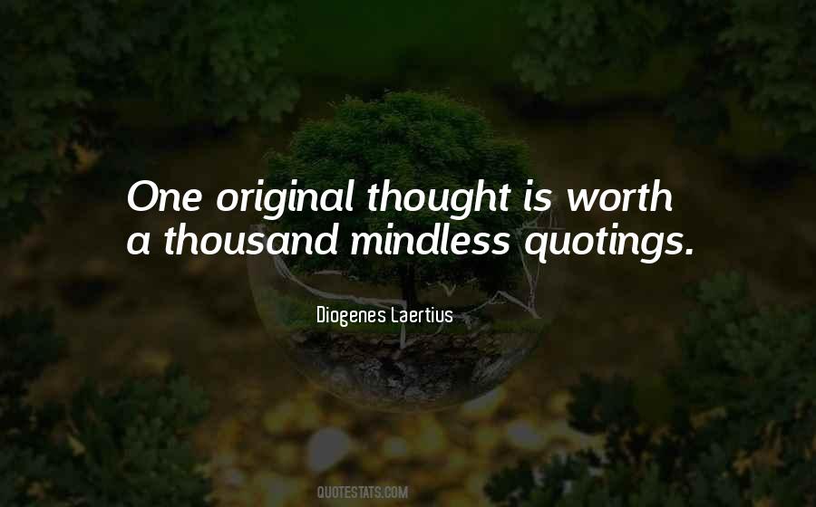 Quotes About Original Thought #1144775