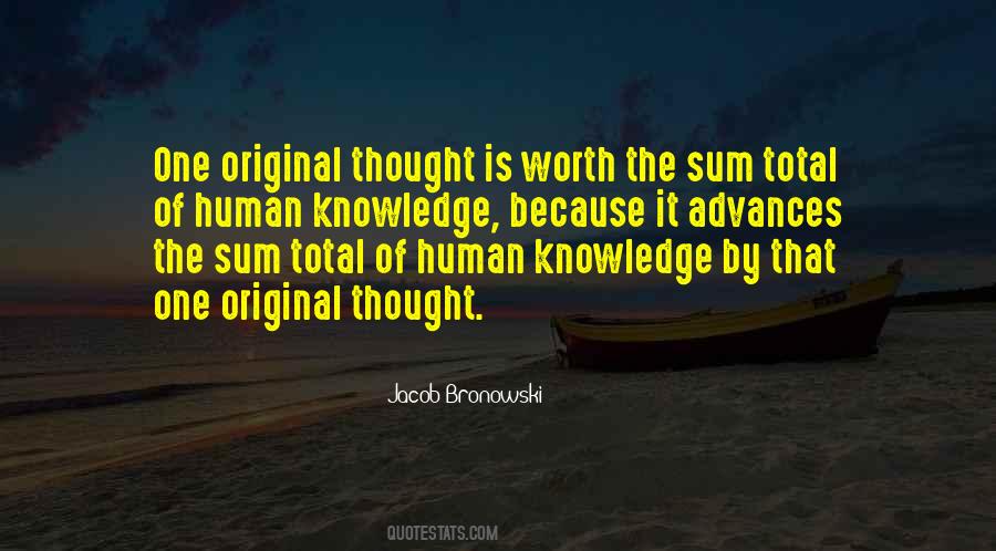 Quotes About Original Thought #1213310