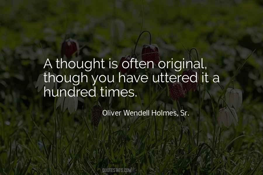 Quotes About Original Thought #1778279