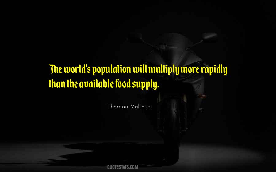 Quotes About Food Supply #1171686