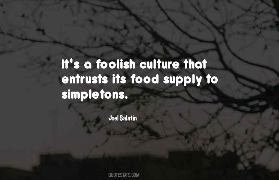 Quotes About Food Supply #129741