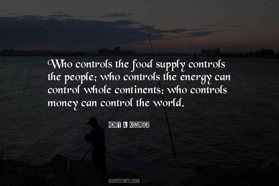 Quotes About Food Supply #174035