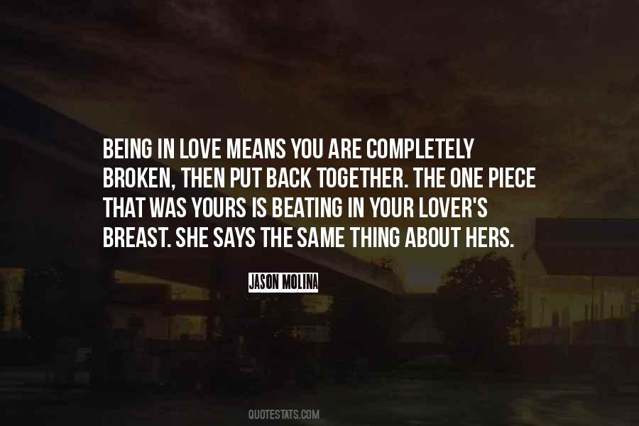 Quotes About Broken Love #153812