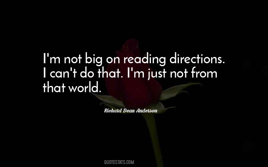 Quotes About Reading Directions #20215