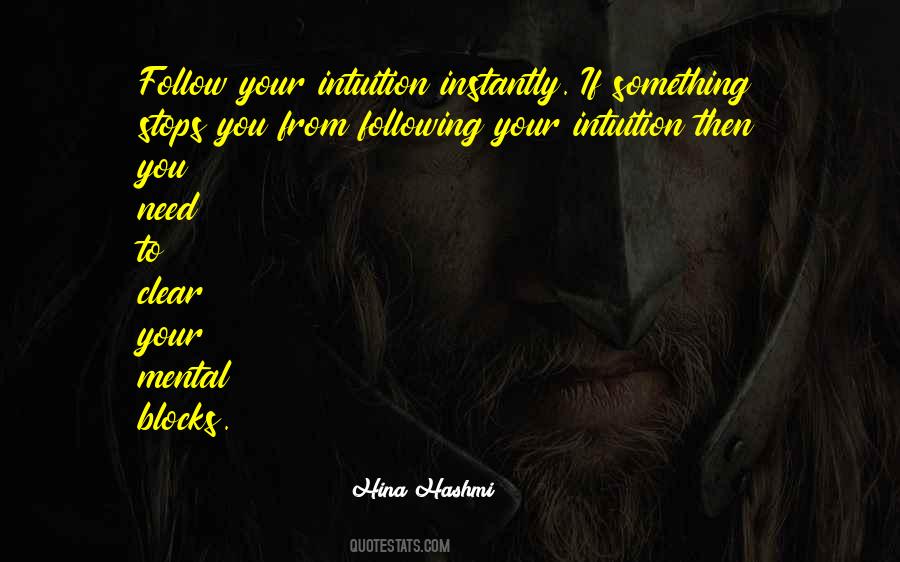 Quotes About Intuition And God #1597497