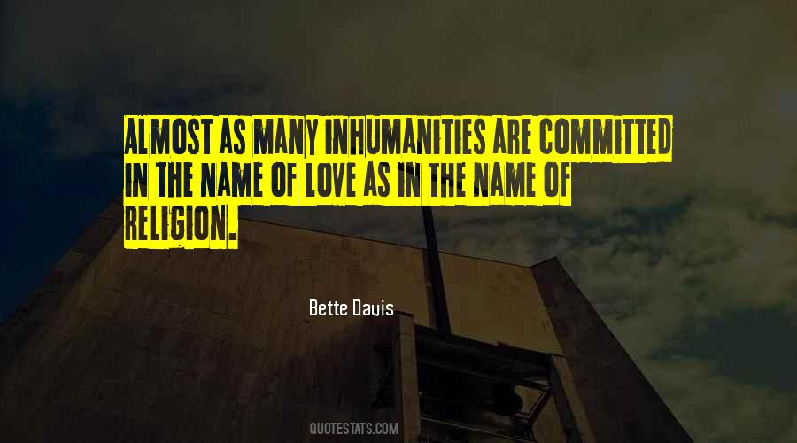 Quotes About In The Name Of Love #1319856