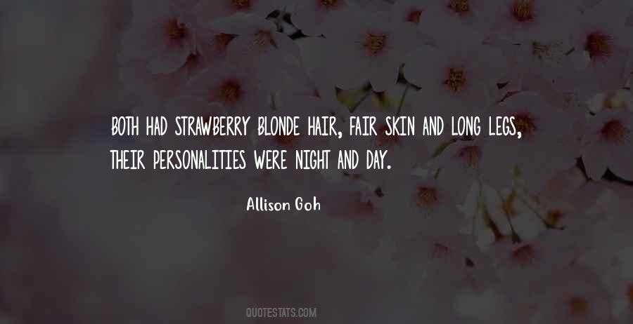 Quotes About Strawberry Blonde Hair #1473428