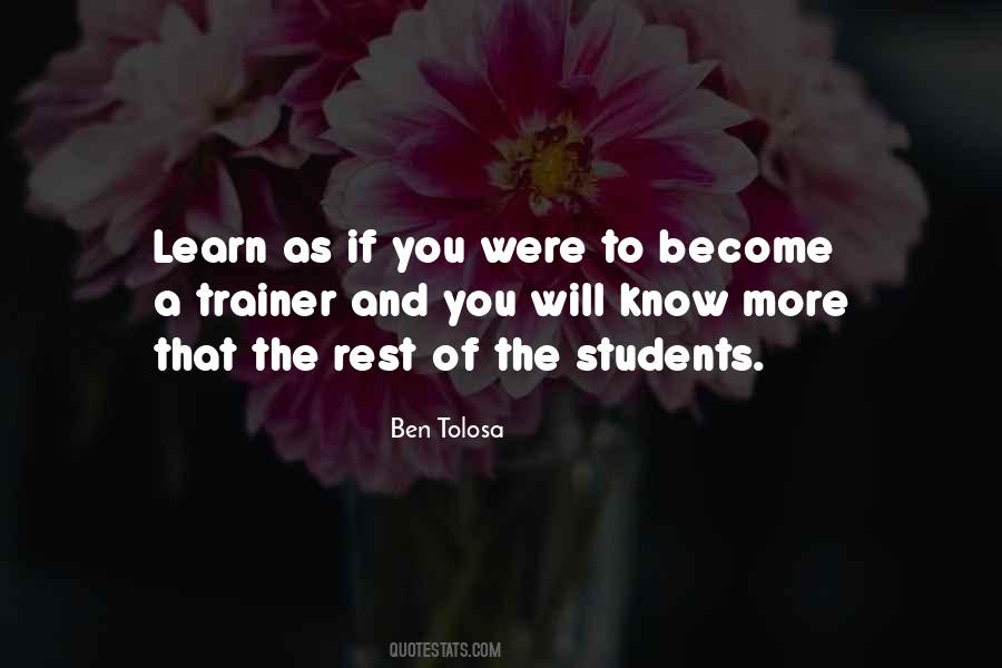 Quotes About The More You Learn #16210