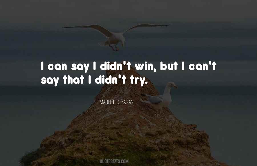 I Can Win Quotes #49536