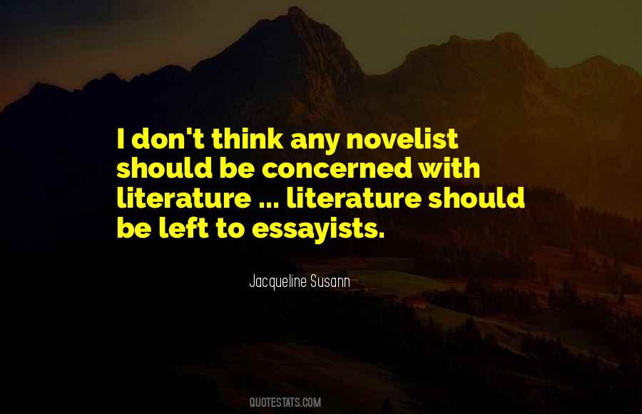 Quotes About Novelist #1218710