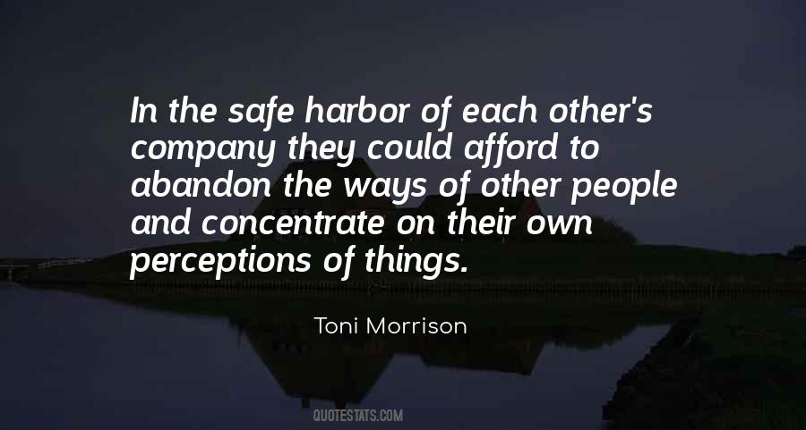 Quotes About Safe Harbor #1359848