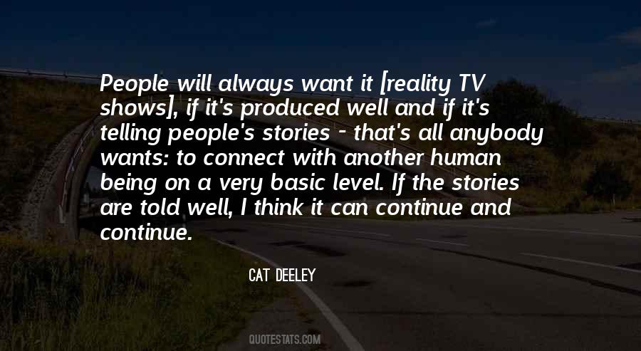 Quotes About Reality Tv #952802