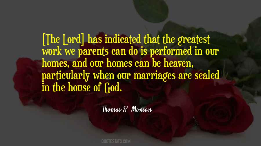 Quotes About God's House #1792467