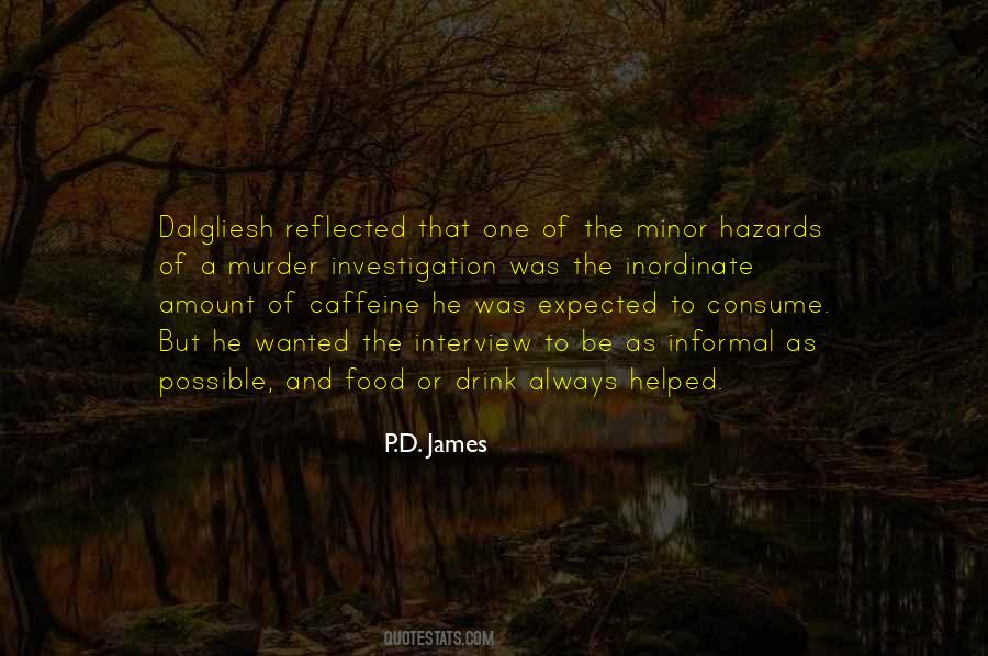 Hot Beverages In Crime Fiction Quotes #1146129