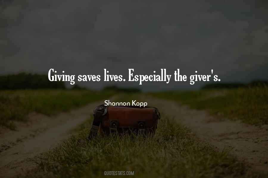 Saves Lives Quotes #51900