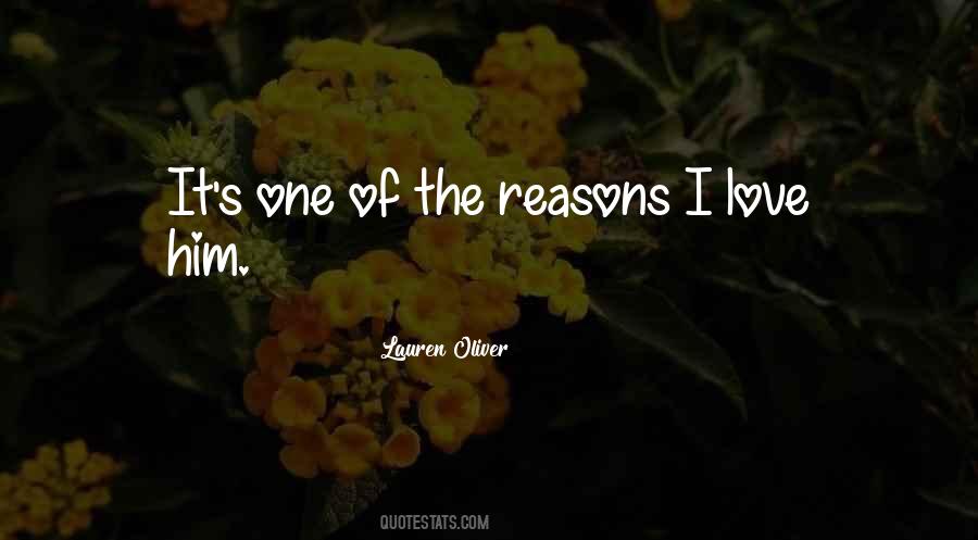 Love Reasons Quotes #268363