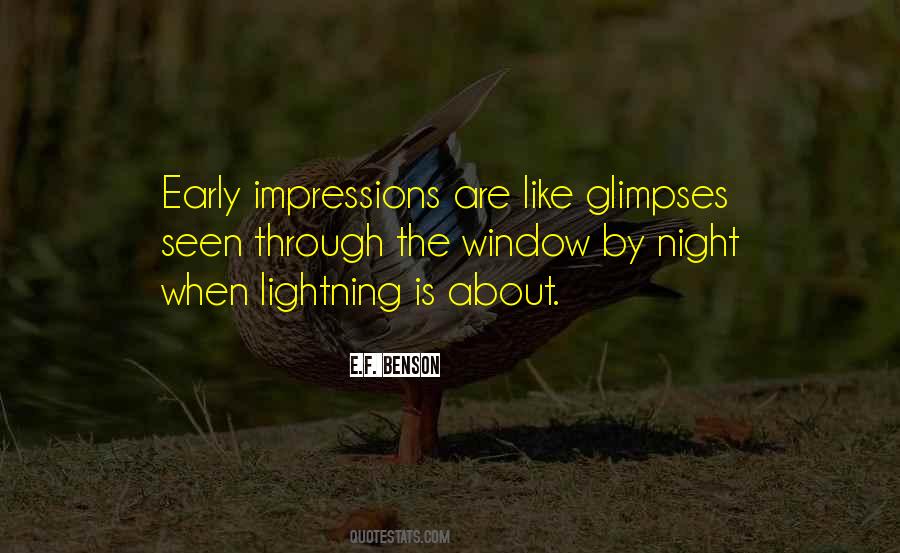 Quotes About Glimpses #396225