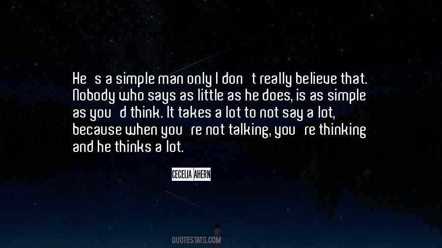 Quotes About Simple Man #1727996