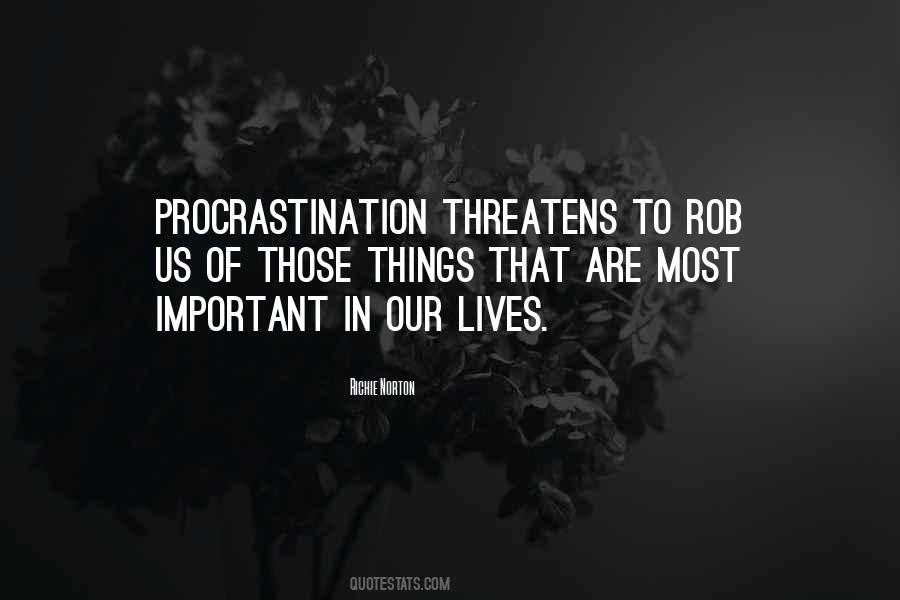 Quotes About Procrastination #1831884