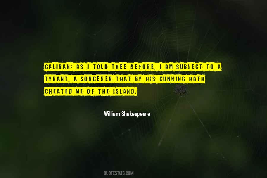 Quotes About Caliban #1337017